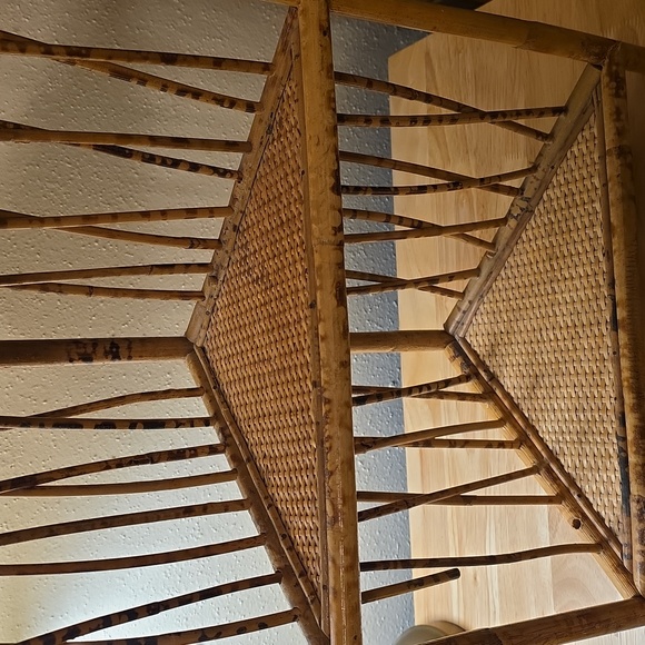 Natural Brown Woven Corner Wall Shelf - Picture 3 of 7